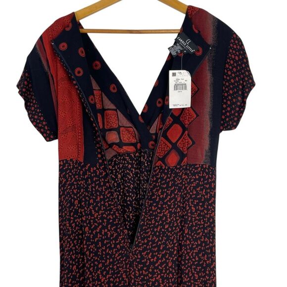 Vintage‎ Carole Little Artsy Jumpsuit Sz 6 NEW Wide Leg Geometric Print Boho - Picture 11 of 11